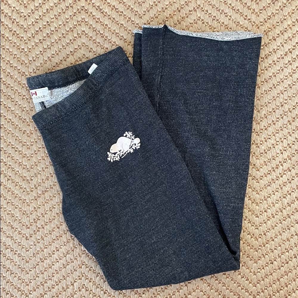 Roots - Straight Legged Sweat Pants - Dark Grey Charcoal - M
